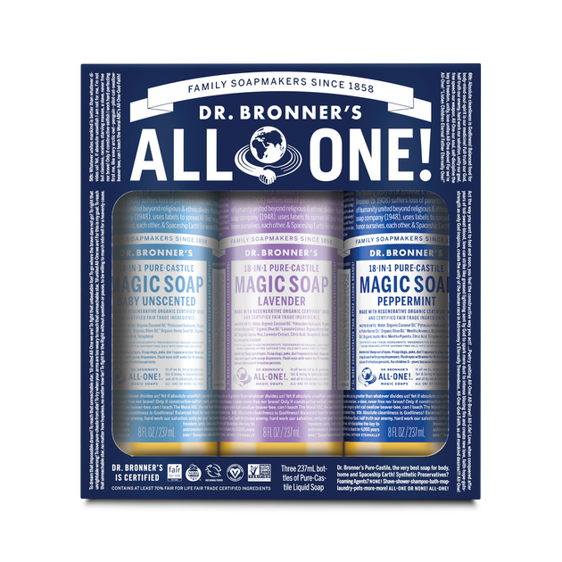 AROMA SOUNDS Planetary Classic Kit 8本 Cosmic Classics Castile Soap Gift Set | Dr. Bronner's Australia