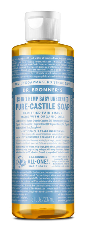 Baby Unscented - Pure-Castile Liquid Soap