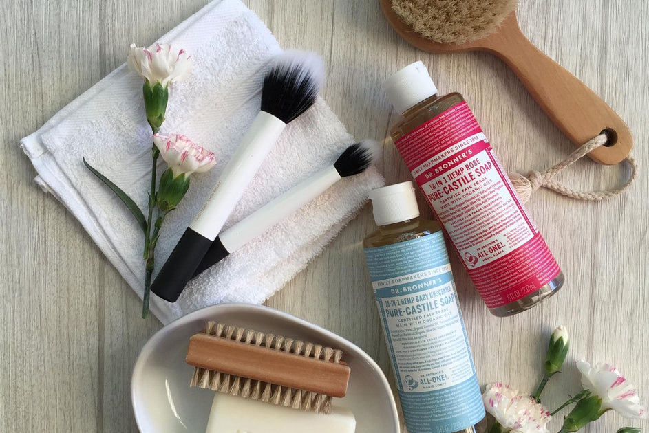 Cleaning Makeup Brushes with Dr. Bronner’s Dr. Bronner's Australia