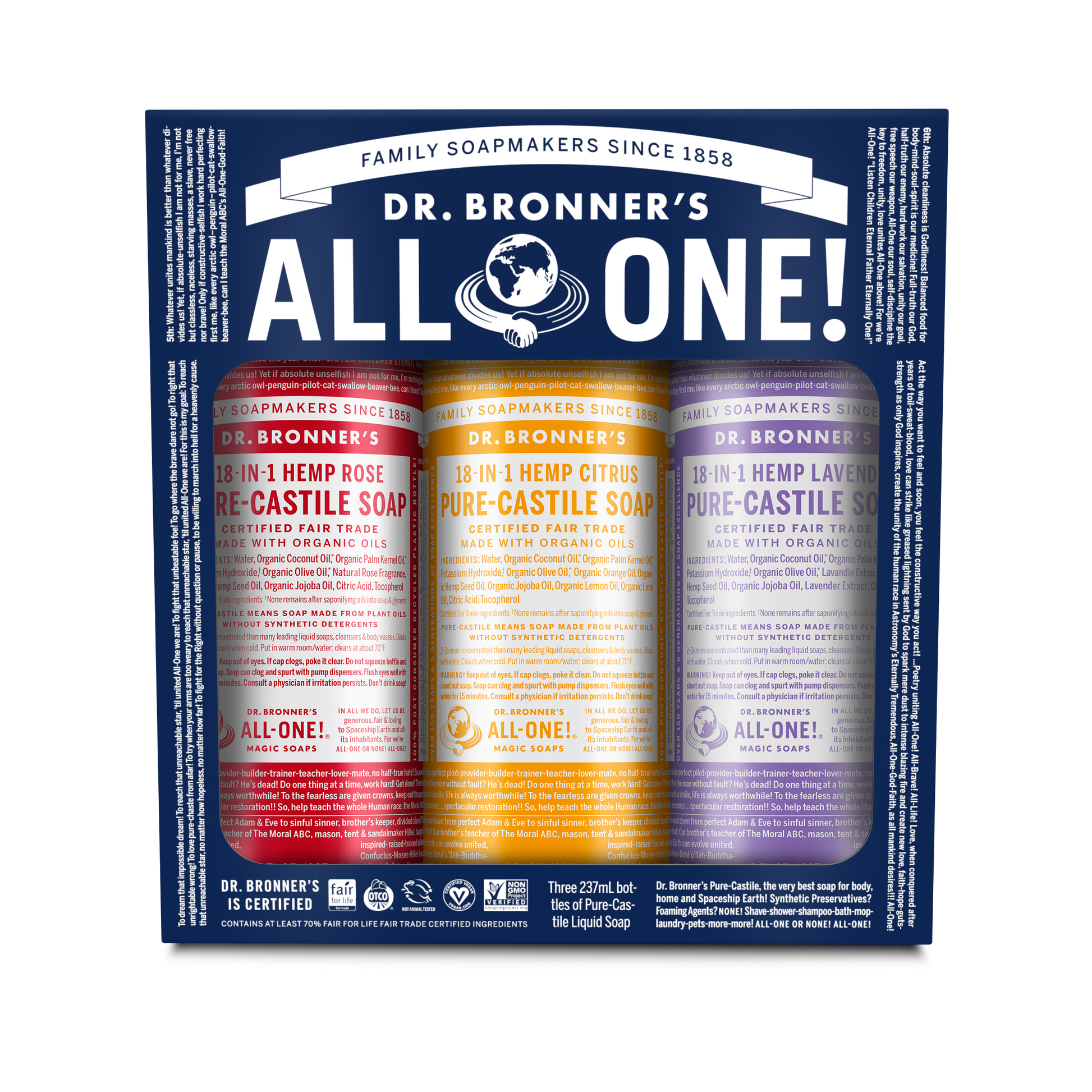 Dr. Bronner's Carnival Soap Gift Set