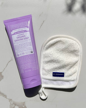 Bonus Gift -  Lavender Shaving Soap & Dr. Bronner's Loofah
