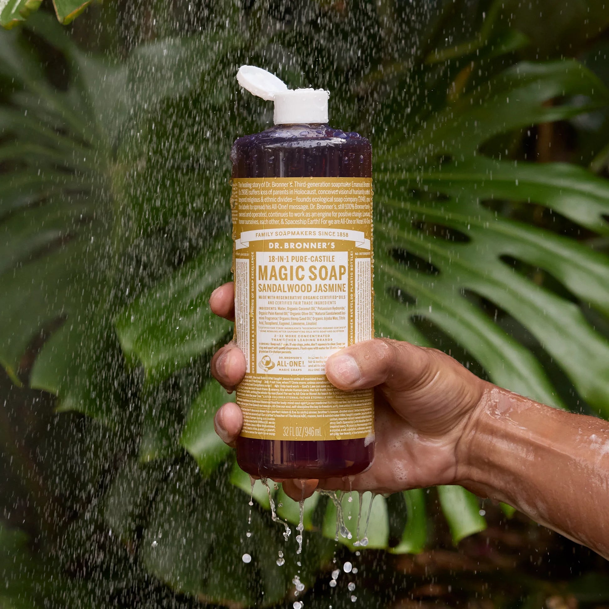 PURE-CASTILE LIQUID SOAP Sandalwood Jasmine [946ml]