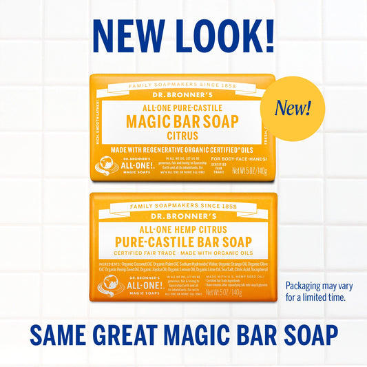 Citrus - Pure-Castile Magic Bar Soap