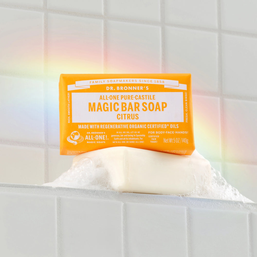Citrus Pure-Castile Bar Soap | Dr. Bronner's Australia