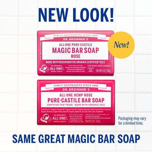 Rose - Pure-Castile Magic Bar Soap