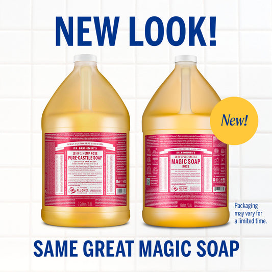 PURE-CASTILE LIQUID SOAP Rose [3.78l]