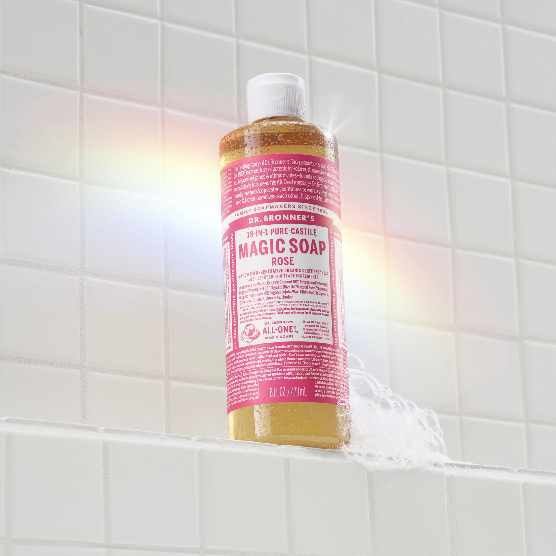 PURE-CASTILE LIQUID SOAP Rose [473ml]