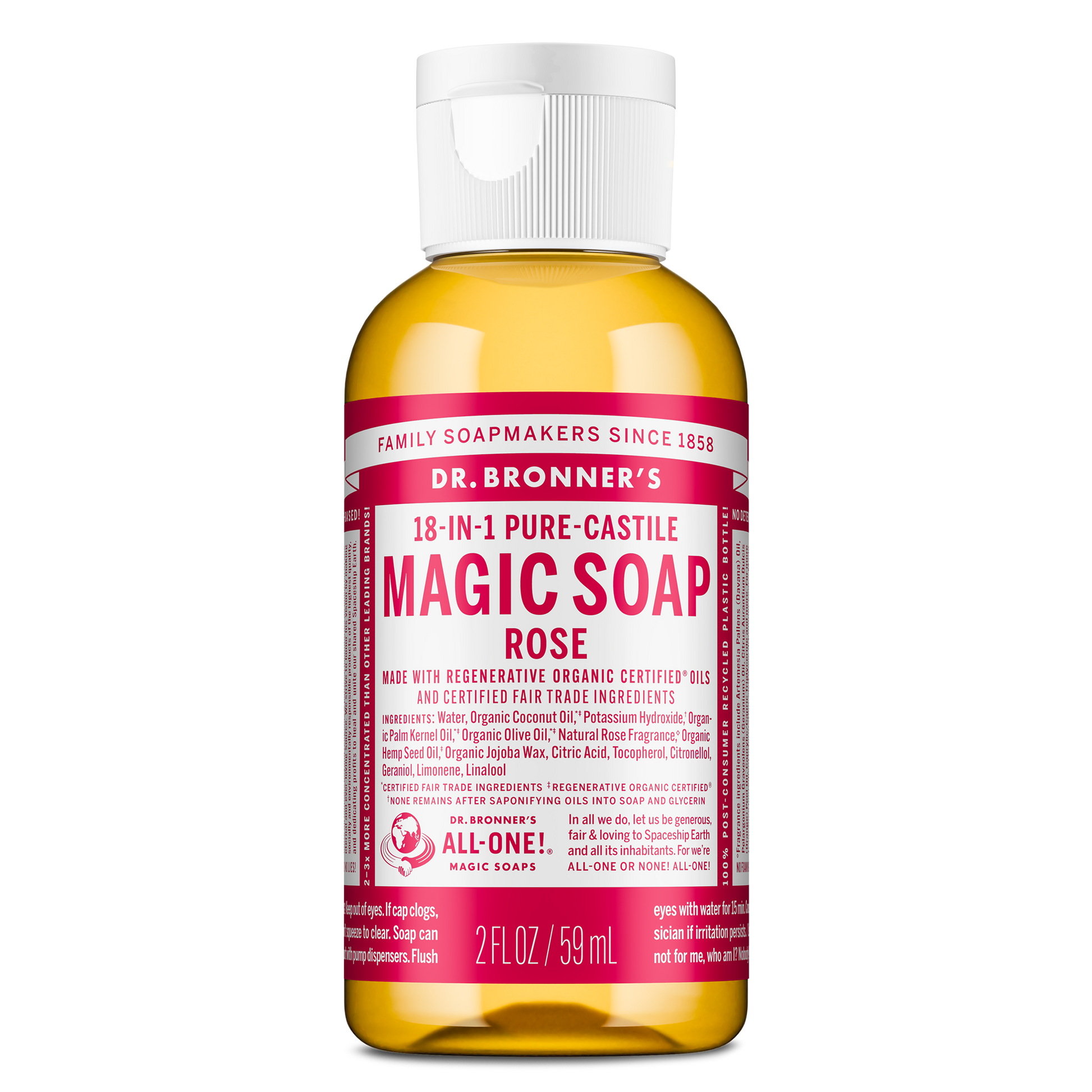 PURE-CASTILE LIQUID SOAP Rose [59ml]