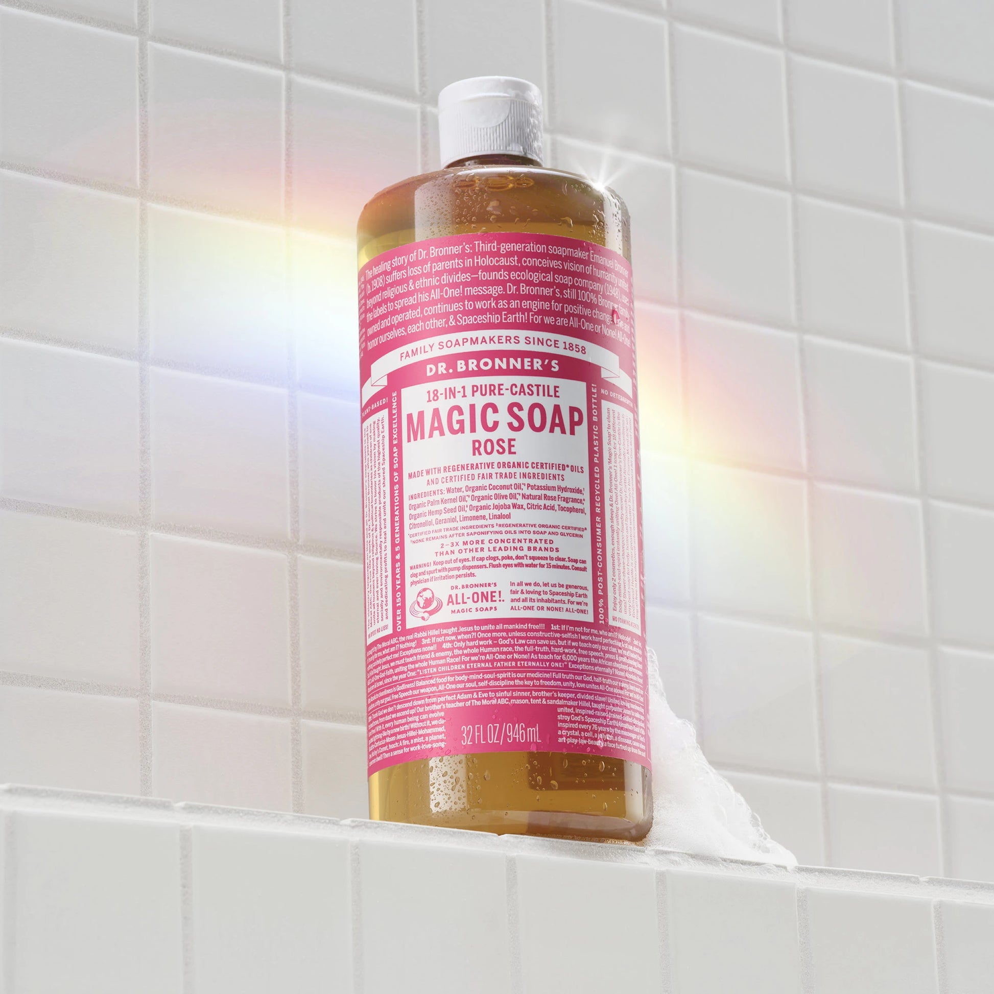 PURE-CASTILE LIQUID SOAP Rose [946ml]