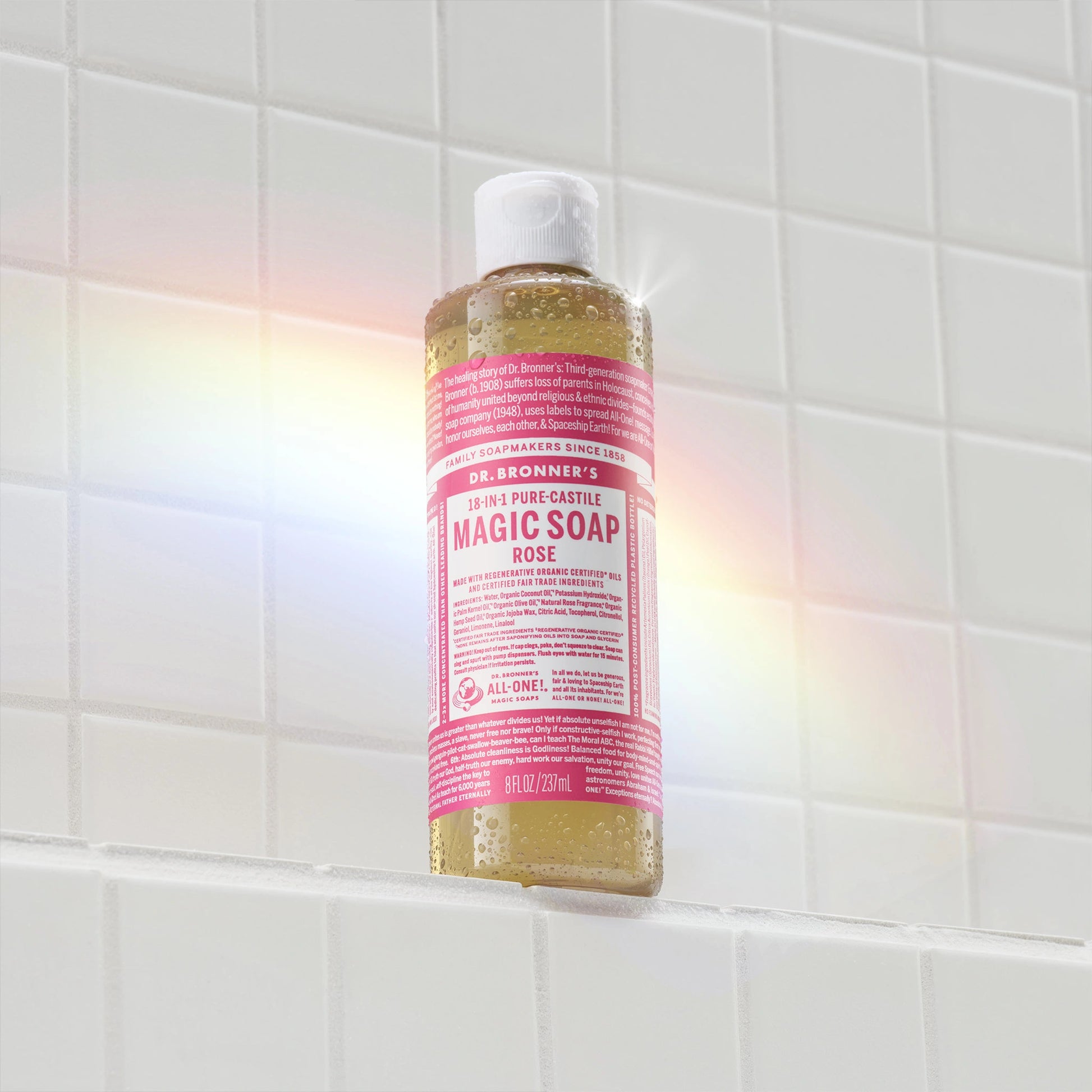 PURE-CASTILE LIQUID SOAP Rose [237ml]
