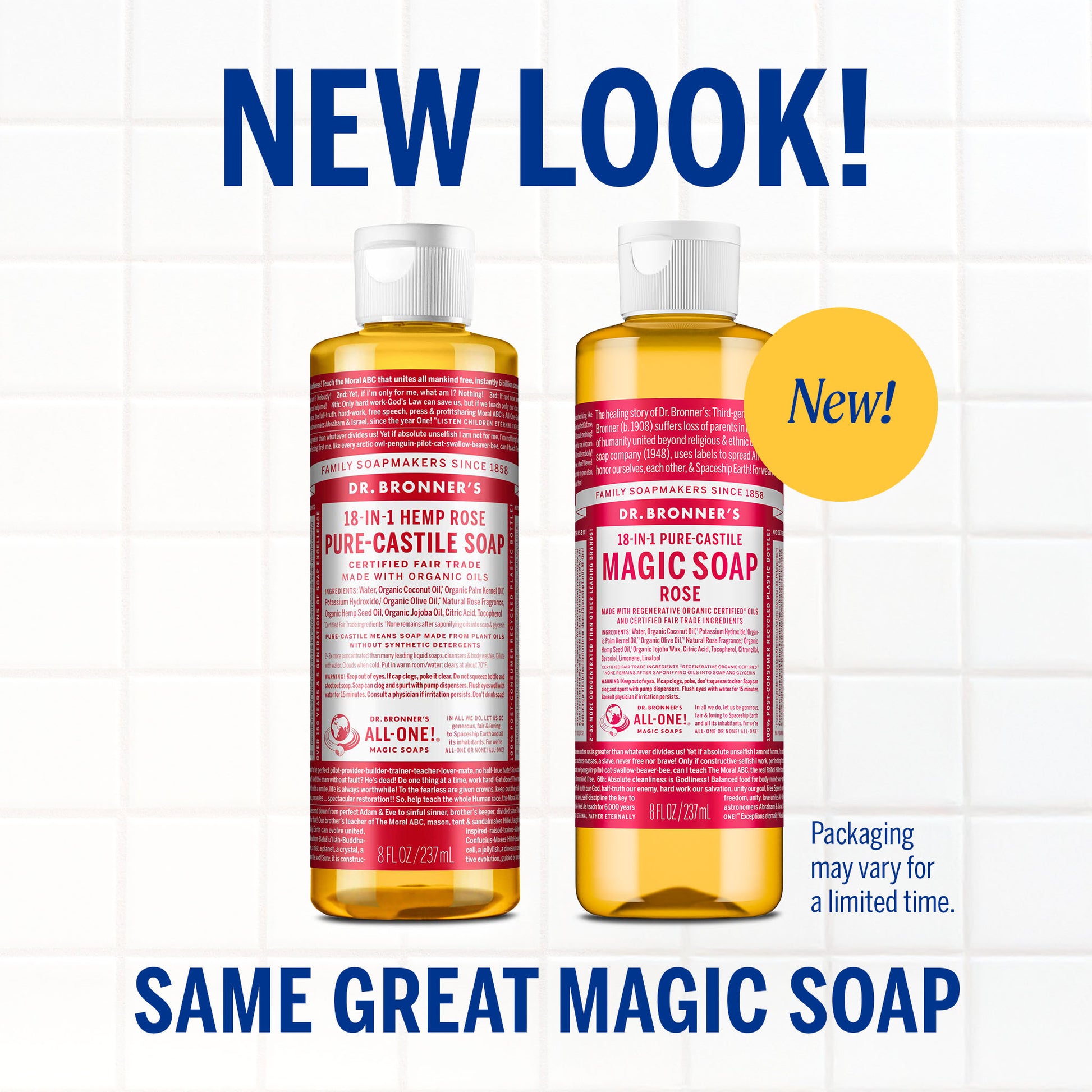 PURE-CASTILE LIQUID SOAP Rose [237ml]
