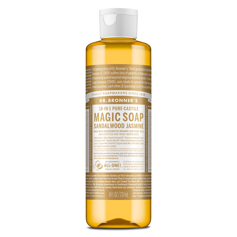 PURE-CASTILE LIQUID SOAP Sandalwood Jasmine [237ml]