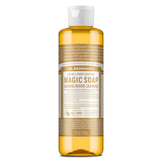 PURE-CASTILE LIQUID SOAP Sandalwood Jasmine [237ml]