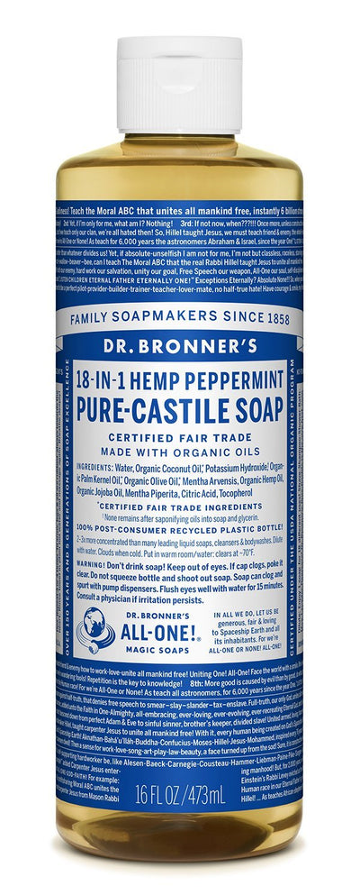 Peppermint - Pure-Castile Liquid Soap - peppermint-pure-castile-liquid-soap