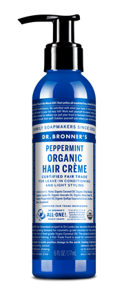Dr. Bronner's peppermint hair creme