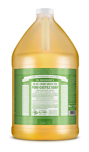 Dr. Bronner's Green Tea Liquid Soap Bulk Bottle