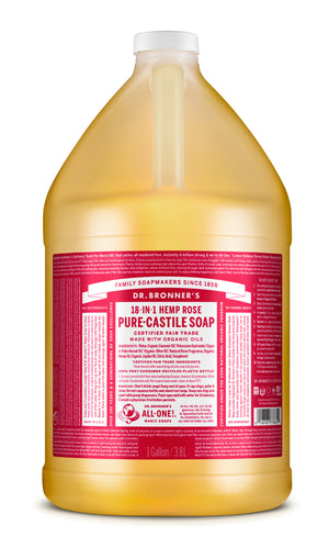 Dr. Bronner's Rose Liquid Soap Bulk Bottle