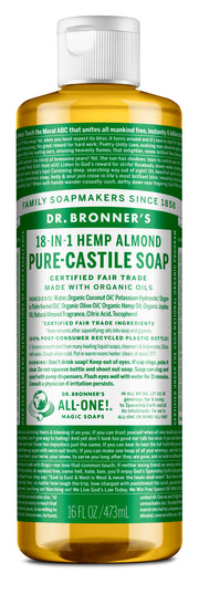 Almond - Pure-Castile Liquid Soap