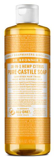 Citrus Orange - Pure-Castile Liquid Soap