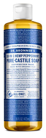 Dr. Bronner's Peppermint Liquid Soap 
