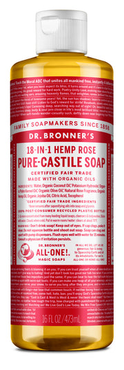 Dr. Bronner's Rose Liquid Soap