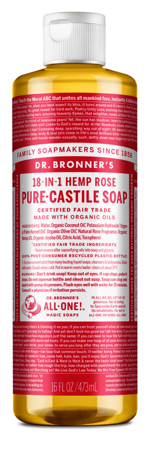 Dr. Bronner's Rose Liquid Soap