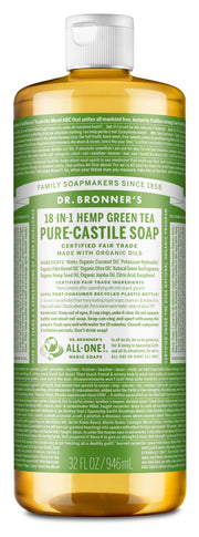 Dr. Bronner's Green Tea Liquid Soap 