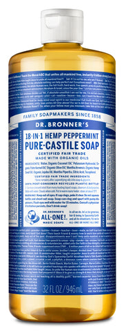 Dr. Bronner's Peppermint Liquid Soap 