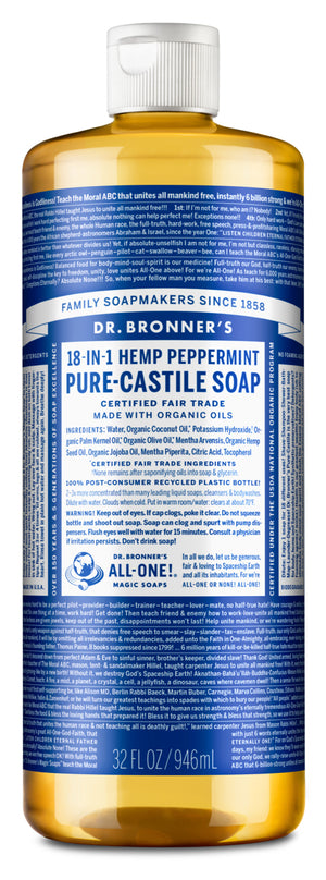 Dr. Bronner's Peppermint Liquid Soap 