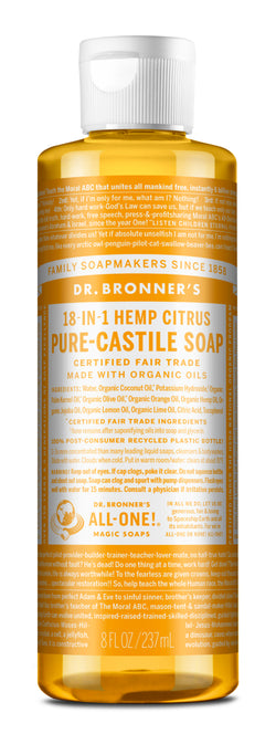 Citrus Orange - Pure-Castile Liquid Soap
