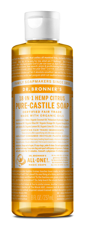 Citrus Orange - Pure-Castile Liquid Soap