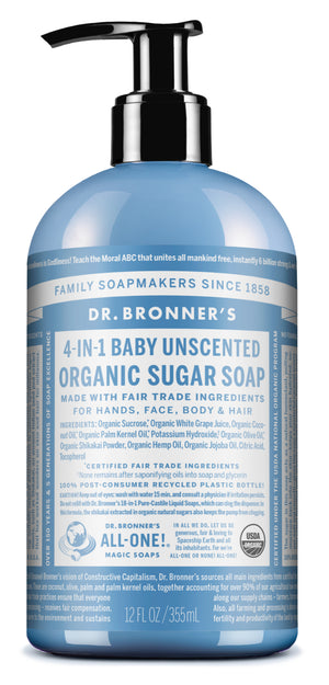 Baby Unscented - Organic Sugar Soap