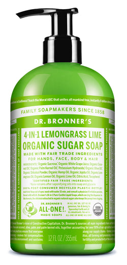Lemongrass Lime - Organic Sugar Soap