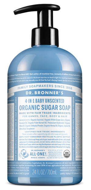 Dr. Bronner's Pump Soap - Baby Unscented 