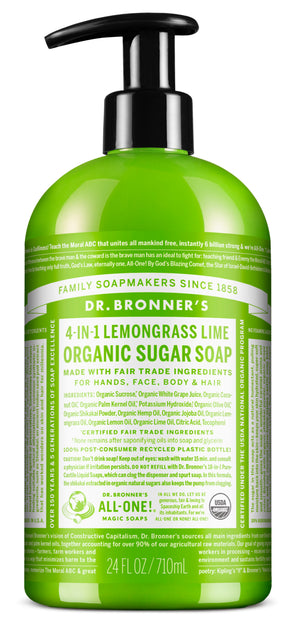 Dr. Bronner's Pump Soap - Lemongrass Lime