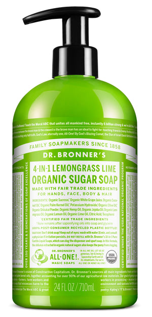 Lemongrass Lime - Organic Sugar Soap