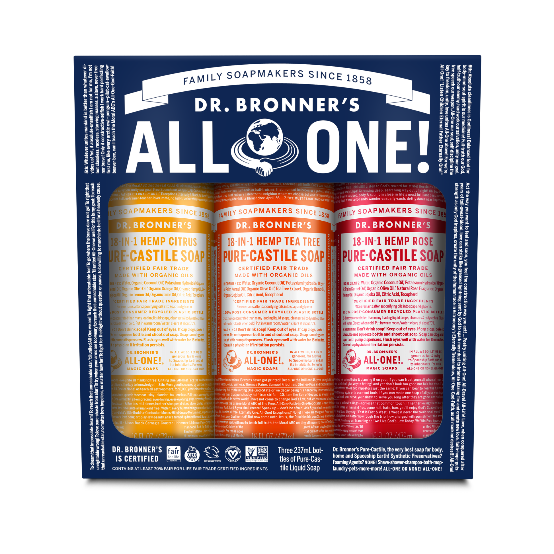 Dr. Bronner's Summer Lovin Soap Multi Pack