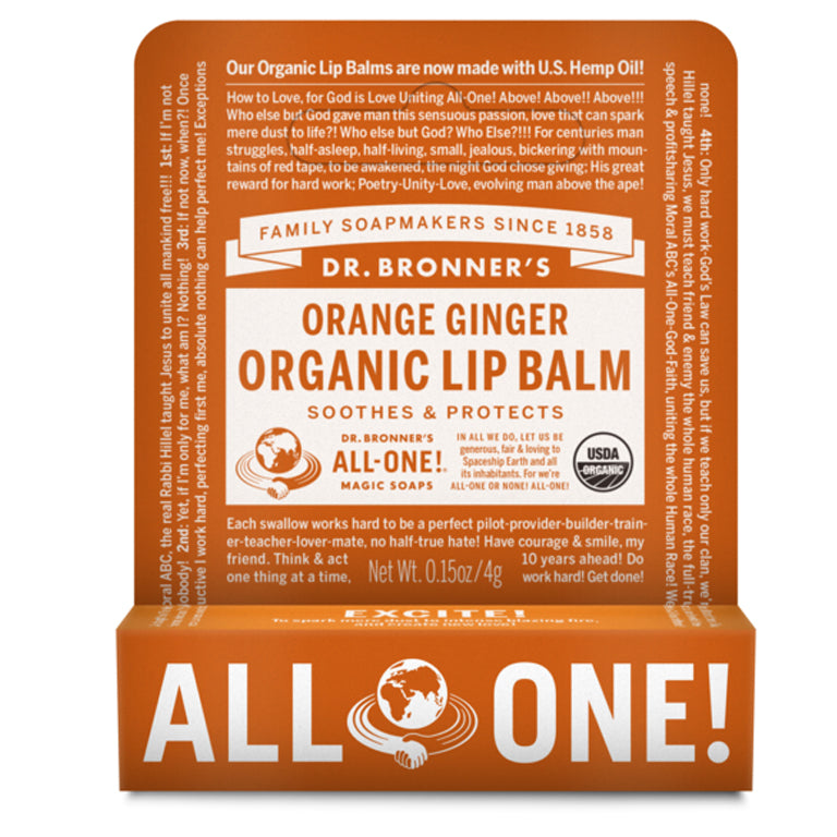 Dr. Bronner's Orange Ginger Lip Balm